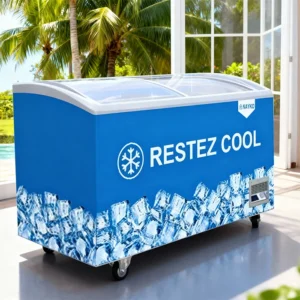 Congélateur Coffre Vitré 370L Nayko