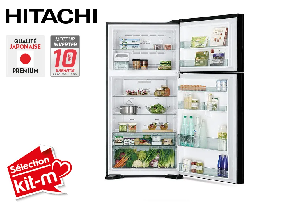 Réfrigérateur 2 Portes 510L Beige Hitachi (RV611PRU0 BEG) – Image 2