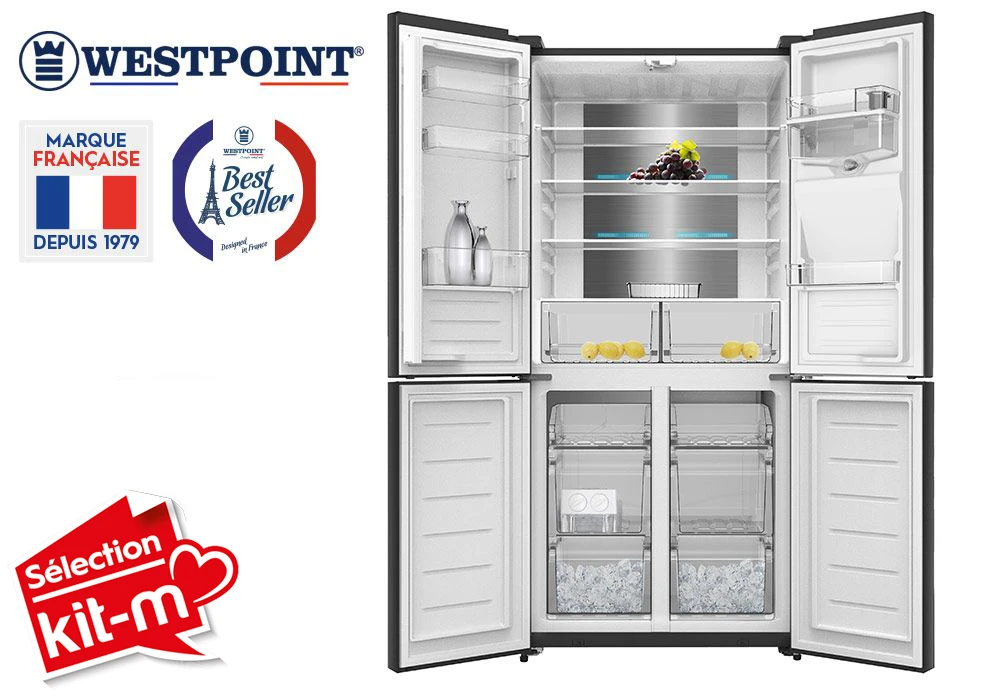 Combiné 4 Portes avec Distributeur d’Eau Westpoint (W4FK-53E21.EWDX) – Image 2