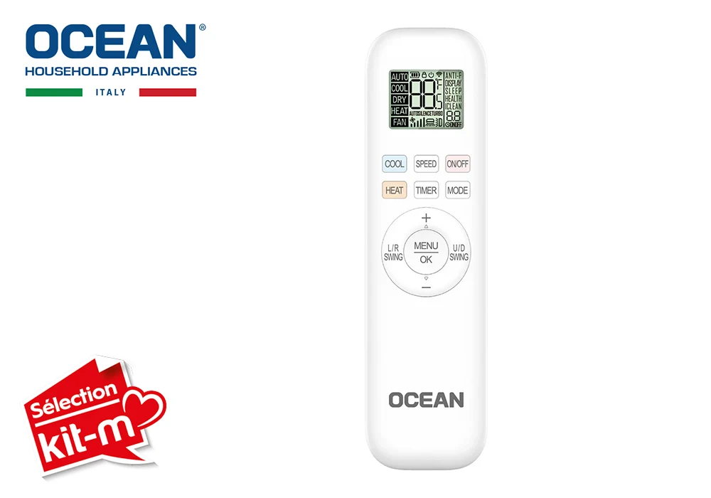 Climatiseur SPLIT Inverter Pompe à Chaleur 12000BTU avec Pose Ocean (ACSIHAOY12A++) – Image 4