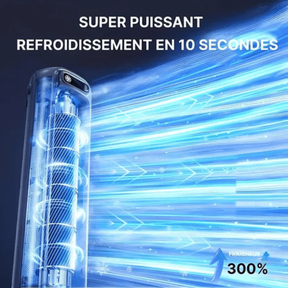 Ventilateur de Bureau Rechargeable Silencieux – Ventilateur Portable Compact 3 Vitesses – Image 5