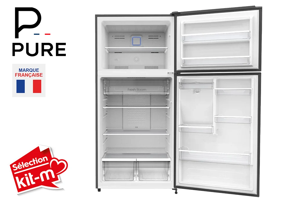 Réfrigérateur 2 Portes Dark Inox 483L PURE – Image 2