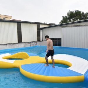 Attraction de parc aquatique à parcours d’obstacles populaire pour lac ou mer – 8 Slope 01