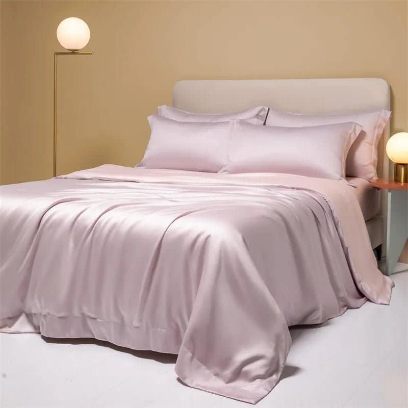 Housse de Couette Rafraîchissante en Fibre de Bambou – Parure de Lit Été (+ 2 Taies) – Image 9