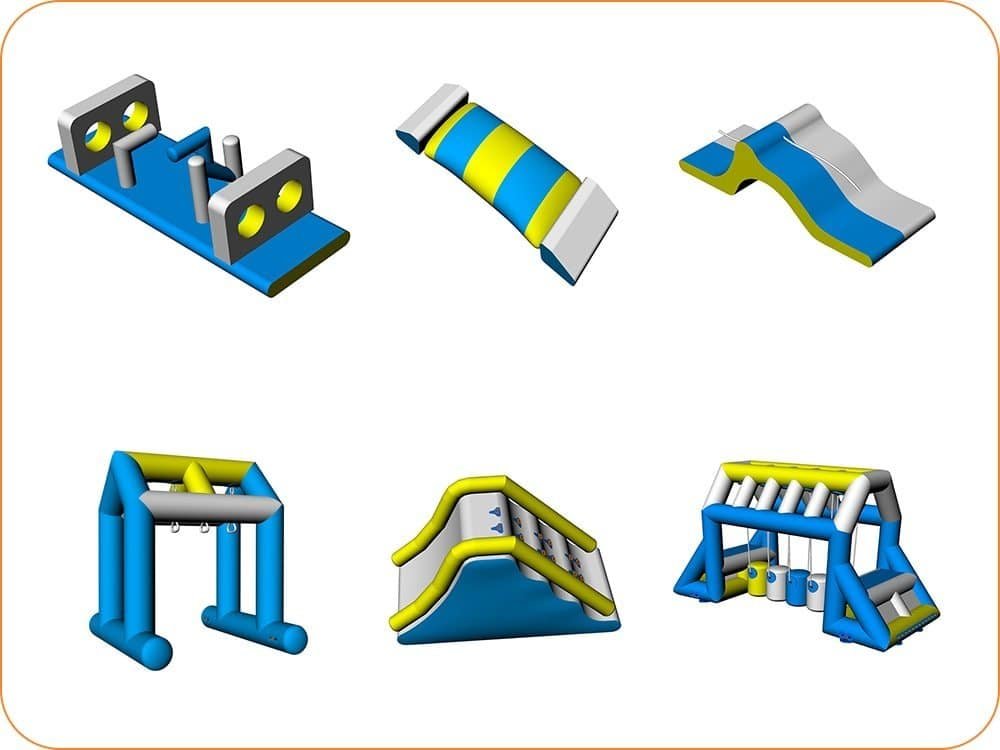 Parcours d’obstacles aquatiques en stock pour eau libre par Bouncia