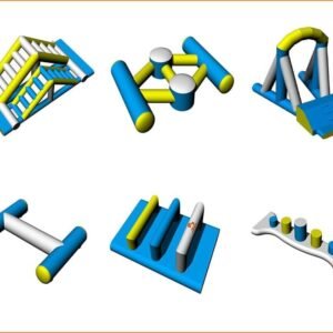 Parcours d’obstacles flottant à prix usine en promotion pour aires de jeux aquatiques flottantes