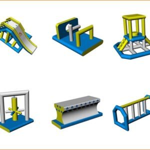 Structures gonflables de parc aquatique prêtes à expédier à vendre