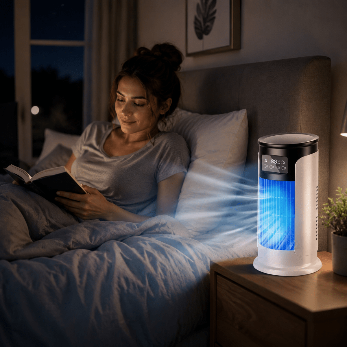 Rafraîchisseur d’Air Portable USB 6 Vitesses – Ventilateur Brumisateur & Humidificateur – Image 2