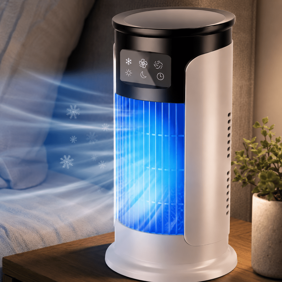 Rafraîchisseur d’Air Portable USB 6 Vitesses – Ventilateur Brumisateur & Humidificateur