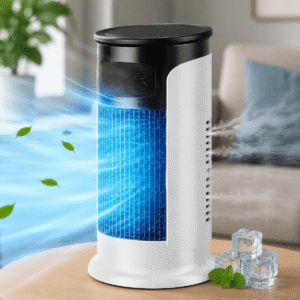 Rafraîchisseur d’Air Évaporatif Portable 6 Vitesses – Ventilateur Silencieux Bureau & Chambre