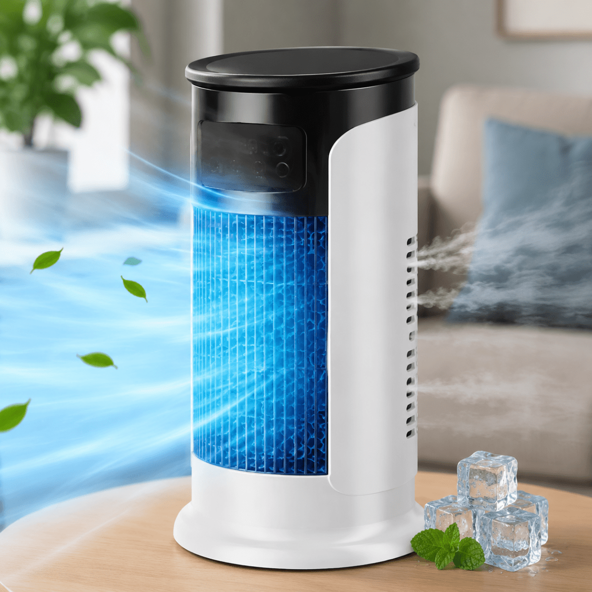Rafraîchisseur d’Air Évaporatif Portable 6 Vitesses – Ventilateur Silencieux Bureau & Chambre