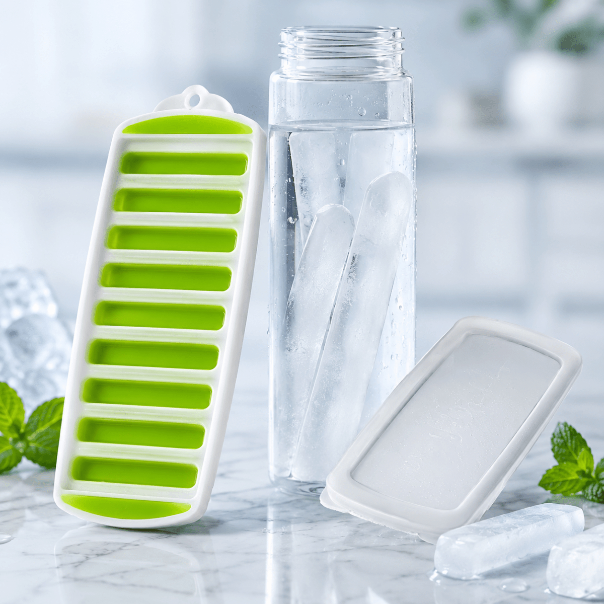 Moule à Glaçons en Silicone pour Bouteille – Bac à Glaçons Pop-Out Sans BPA
