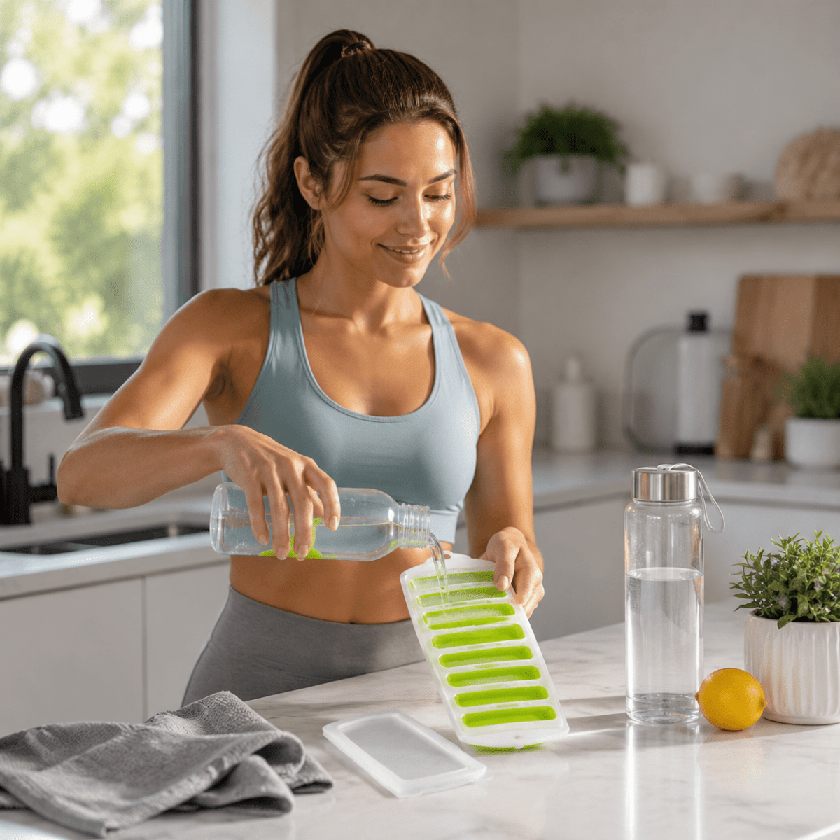 Moule à Glaçons en Silicone pour Bouteille – Bac à Glaçons Pop-Out Sans BPA – Image 2