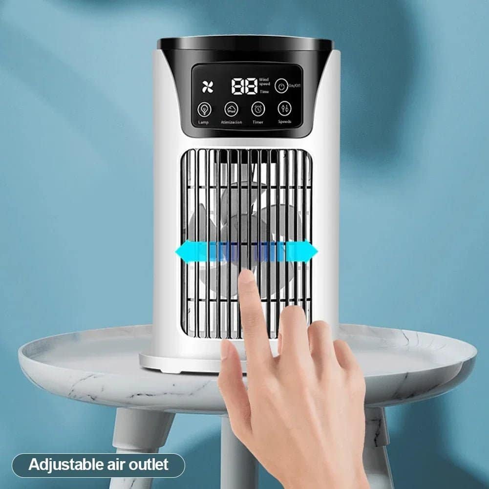 Rafraîchisseur d’Air Portable USB 6 Vitesses – Ventilateur Brumisateur & Humidificateur avec Minuterie – Image 10