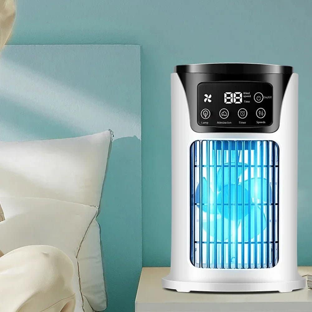 Rafraîchisseur d’Air Portable USB 6 Vitesses – Ventilateur Brumisateur & Humidificateur avec Minuterie – Image 13