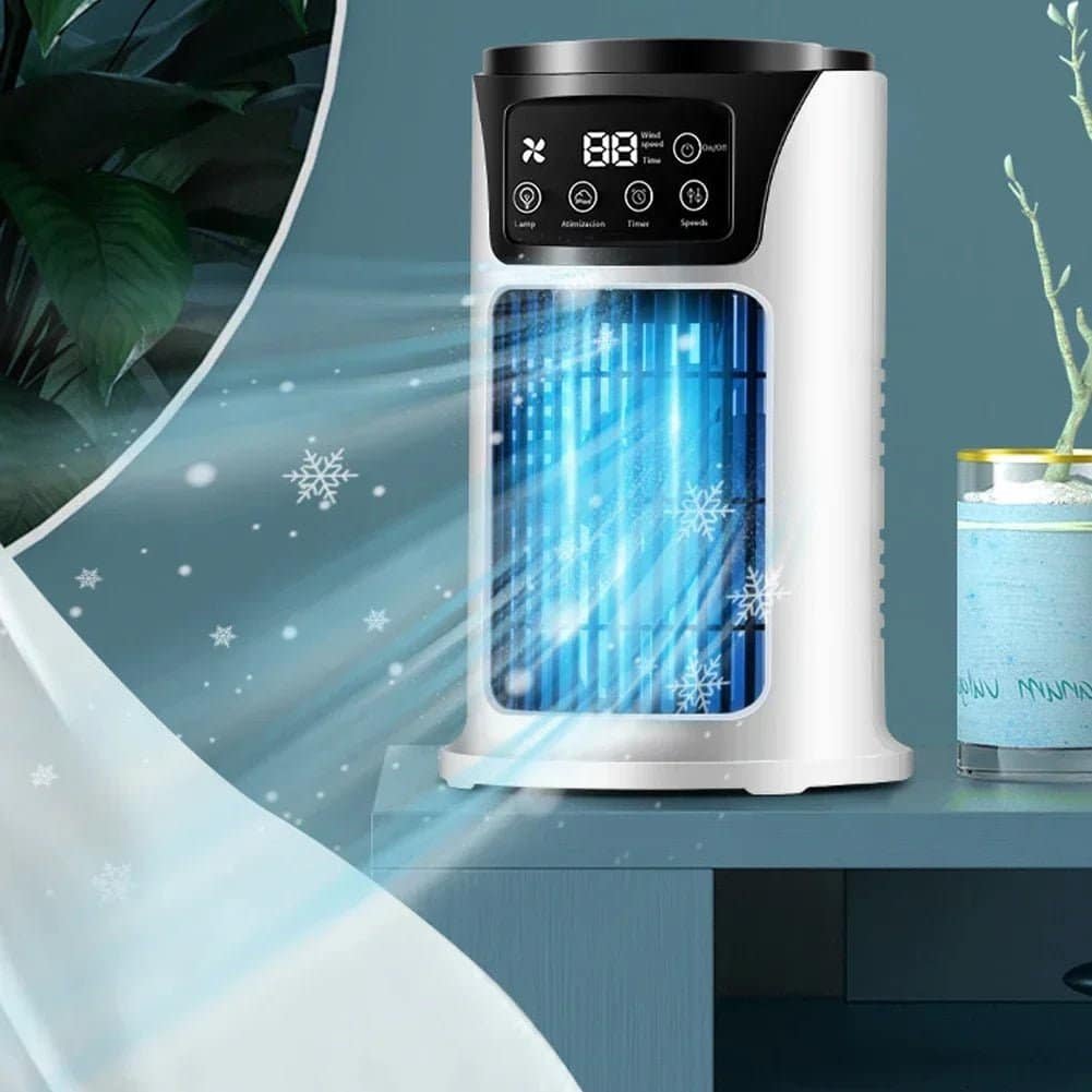 Rafraîchisseur d’Air Portable USB 6 Vitesses – Ventilateur Brumisateur & Humidificateur avec Minuterie – Image 14