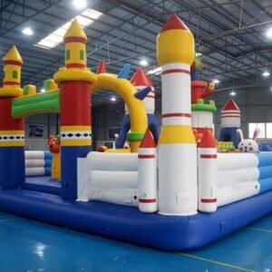 Aquaparc pour enfants sur le thème du château à vendre – plaisir aquatique gonflable — Fun City 01