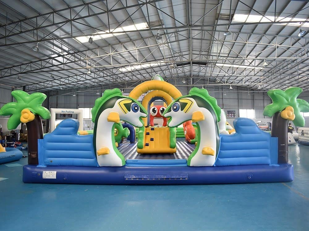Parc aquatique gonflable pour enfants sur le thème de l’océan – Fun City 07
