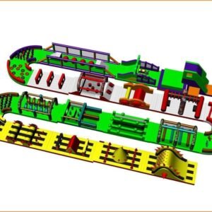 Course gonflable 5 km best-seller pour usage commercial – 195 m (640 ft) de long