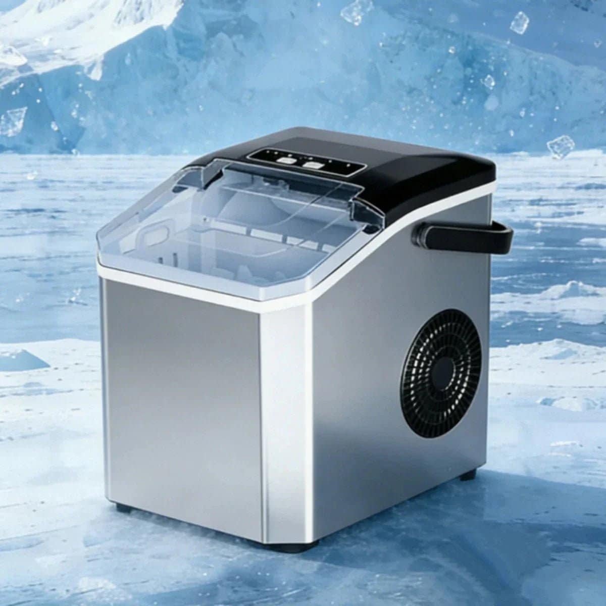 Machine à Glaçons Automatique Compacte – Glaçons Rapides avec Couvercle Transparent – Image 7