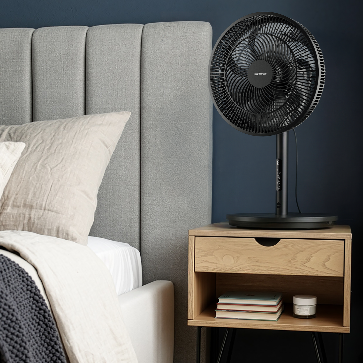 AirFlo™ Slim Ventilateur sur pied hybride 43″ – Circulateur d’air ultra-silencieux – Noir – Image 2