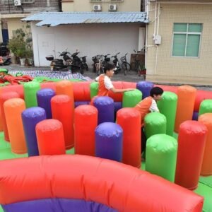 Course gonflable de 5 km en bâche PVC de qualité commerciale – Obstacle-10