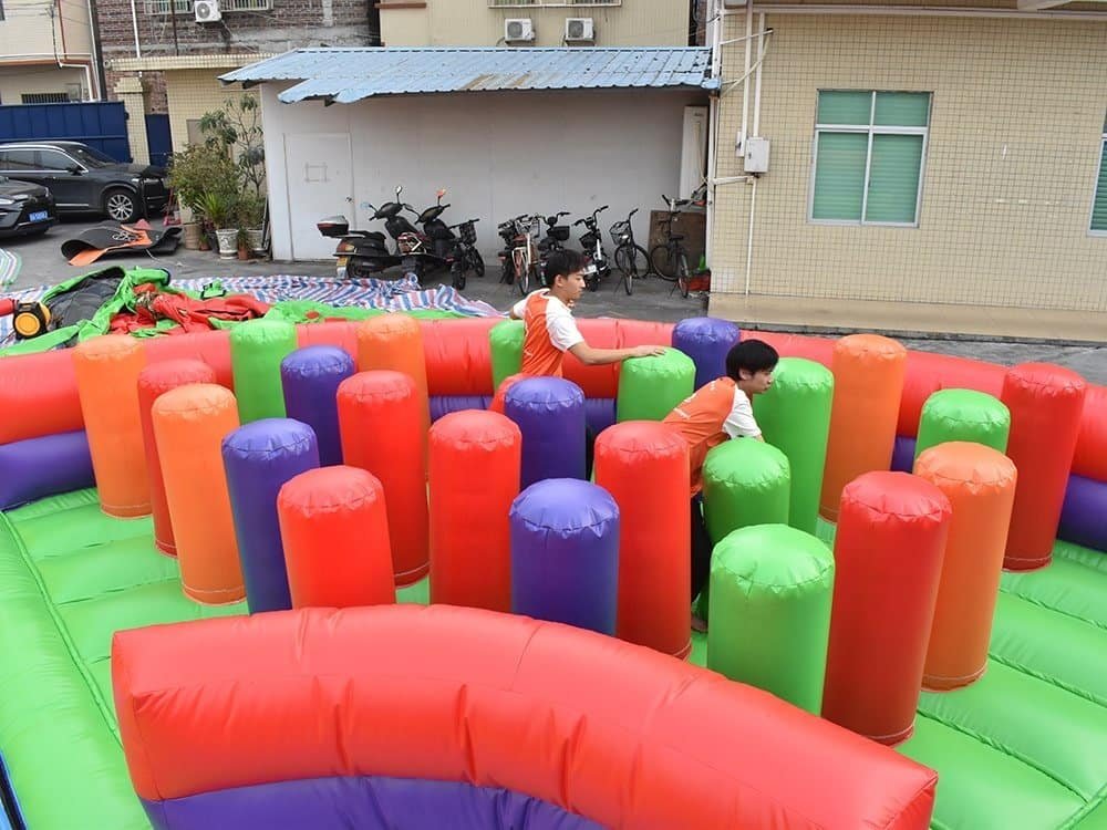 Course gonflable de 5 km en bâche PVC de qualité commerciale – Obstacle-10