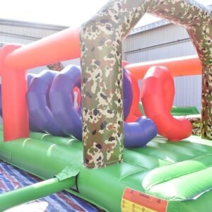 Parcours d’obstacles gonflable de bonne qualité sur terre – Obstacle-11