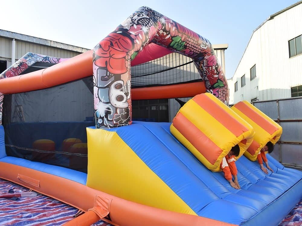 Château gonflable 5 km commercial fabriqué par Bouncia – Obstacle-26