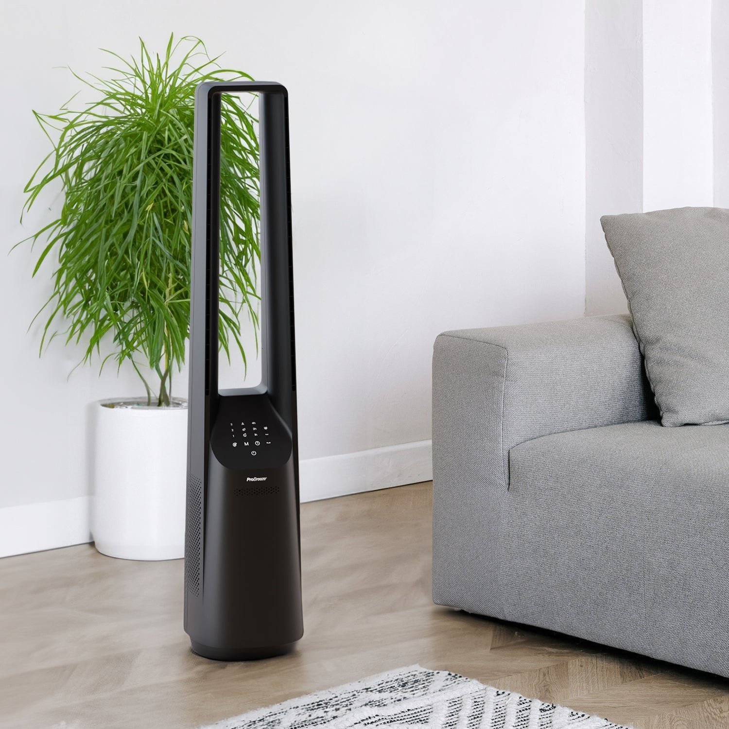 Ventilateur colonne sans pales 40″ avec contrôle par application intelligente – Noir – Image 2