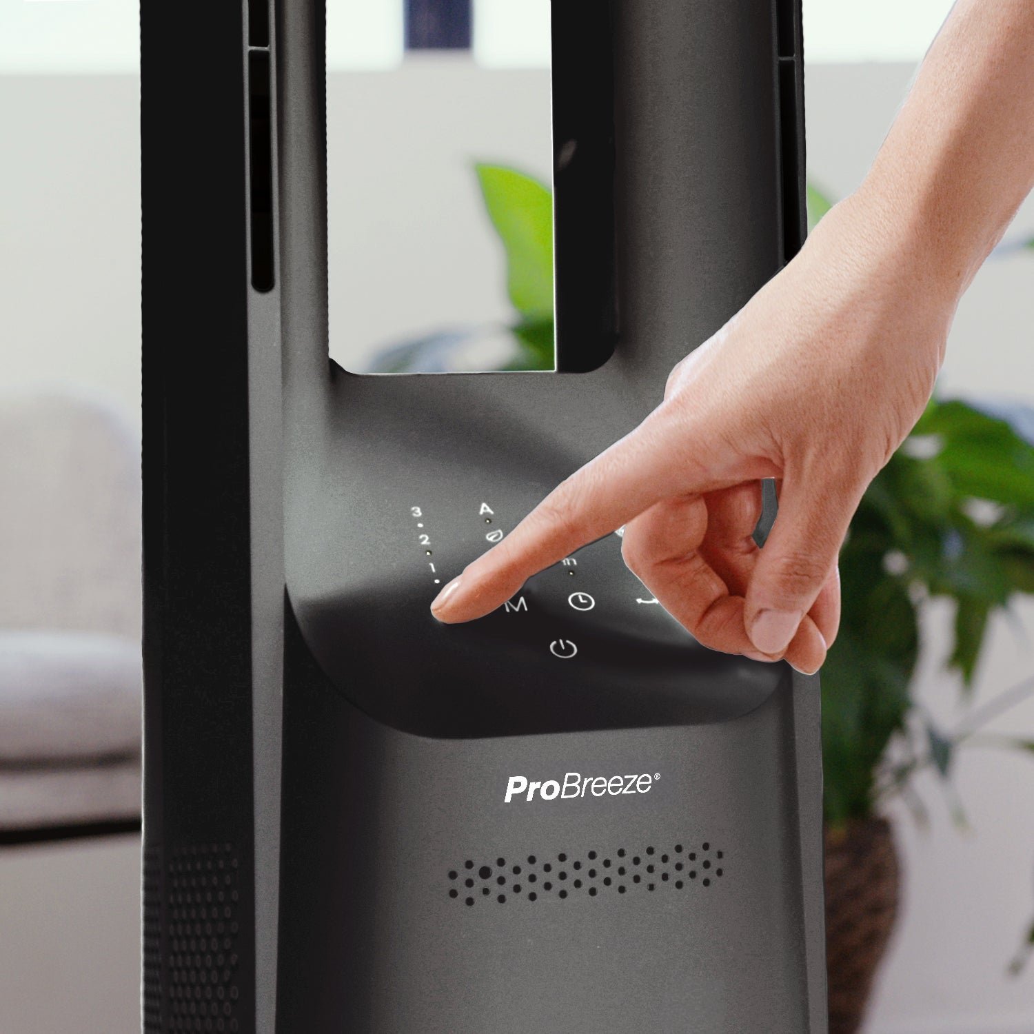 Ventilateur colonne sans pales 40″ avec contrôle par application intelligente – Noir – Image 3