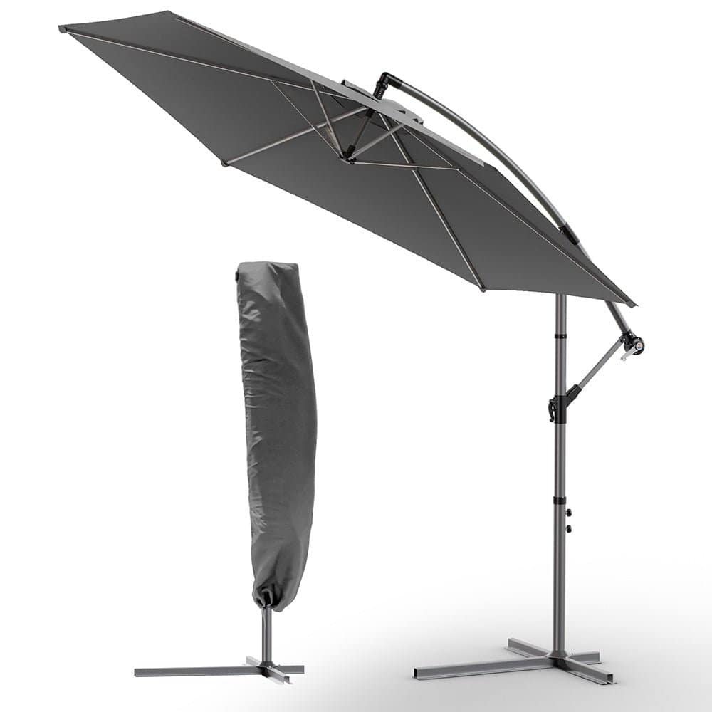 Parasol Déporté 3M avec Housse de Protection – Résistant et Ajustable