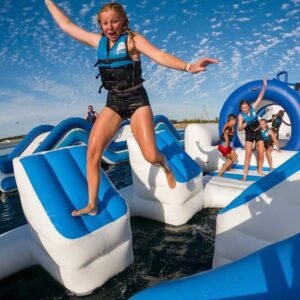 Achetez un parcours d’obstacles gonflable – le nouveau défi en eau libre de Bouncia – Quintuple Steps 01
