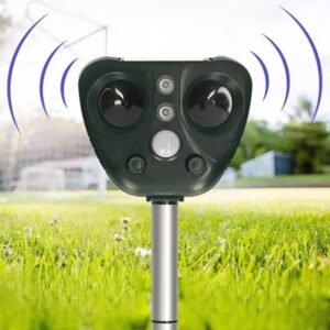Répulsif à Oiseaux Ultrasonique Solaire – Protection Jardin Efficace