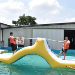 Jeux aquatiques gonflables certifiés TÜV à vendre — Rope Slide 01