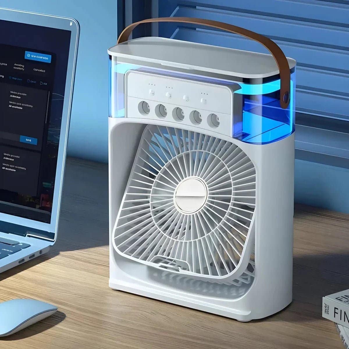 Ventilateur Rafraîchisseur USB – Humidificateur d’Air Portable Rechargeable – Image 2