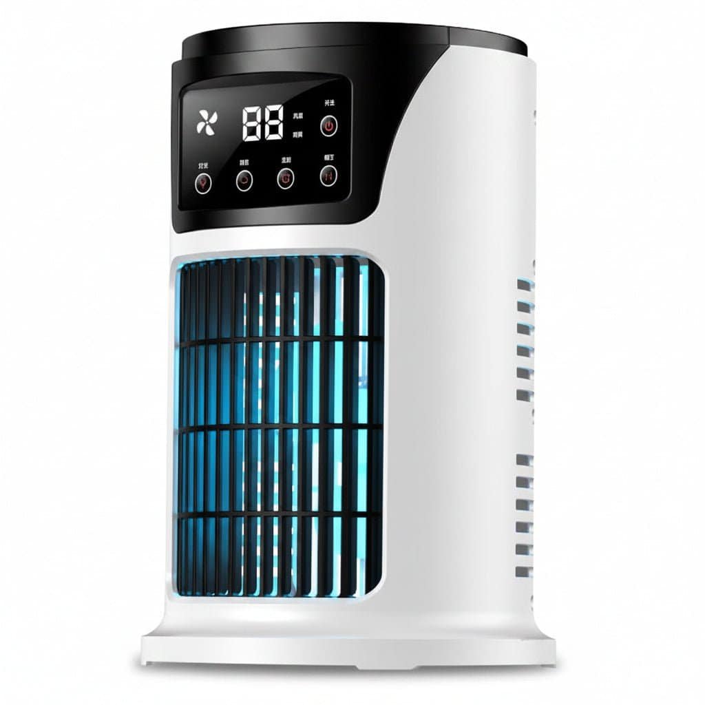 Rafraîchisseur d’Air Portable USB 6 Vitesses – Ventilateur Brumisateur & Humidificateur avec Minuterie – Image 2
