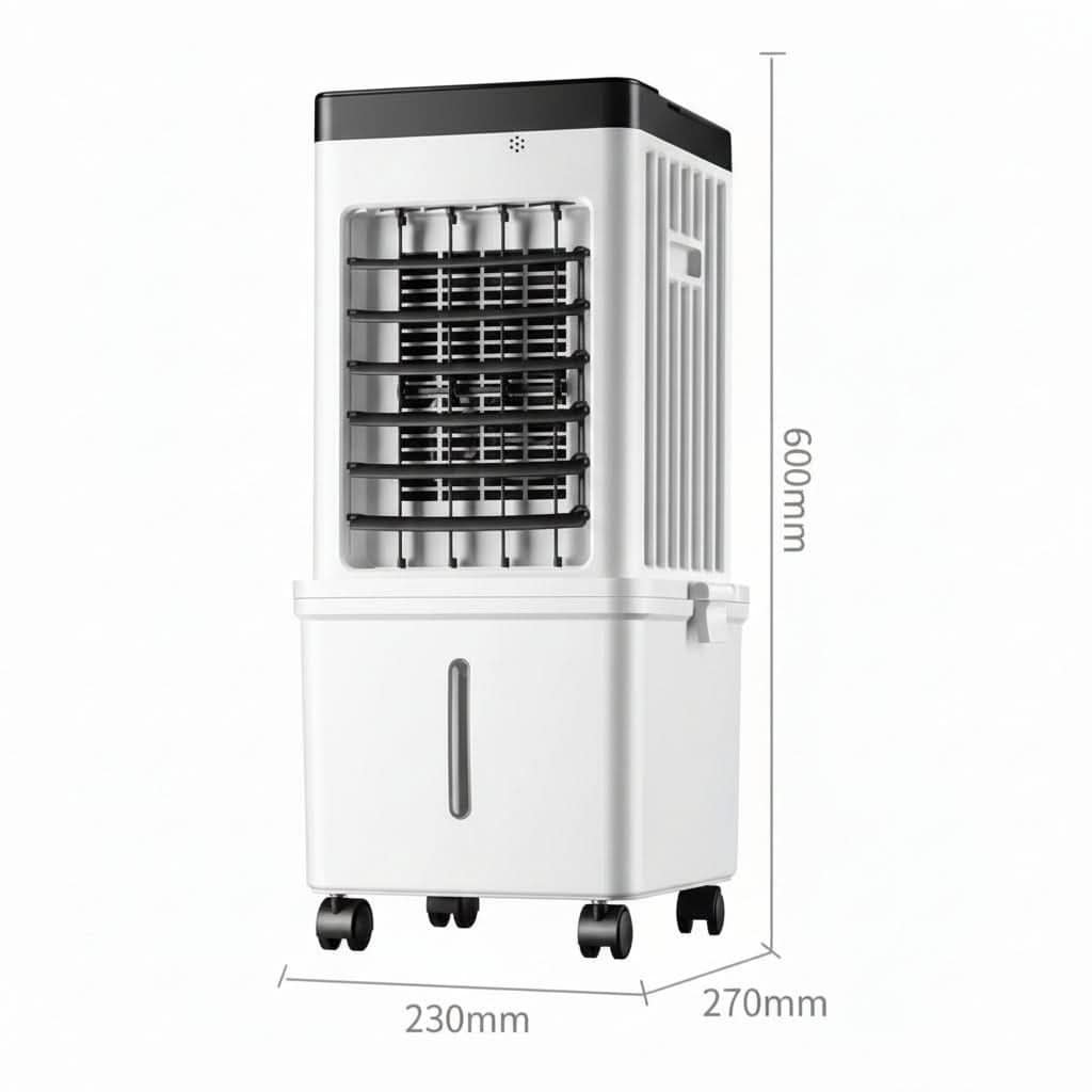 Climatiseur Mobile Sans Évacuation 3-en-1 – Rafraîchisseur d’Air sur Roulettes avec Télécommande – Image 5