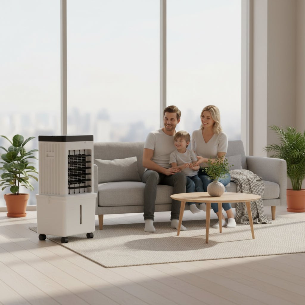 Climatiseur Mobile Sans Évacuation 3-en-1 – Rafraîchisseur d’Air sur Roulettes avec Télécommande – Image 2