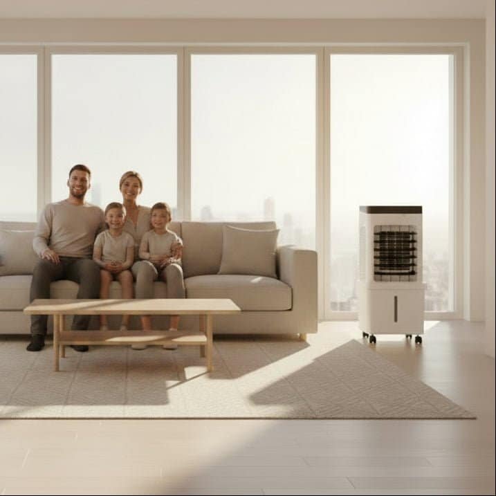 Climatiseur Mobile Sans Évacuation 3-en-1 – Rafraîchisseur d’Air sur Roulettes avec Télécommande – Image 3