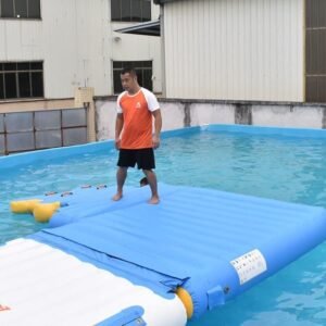 Structures aquatiques gonflables à vendre : connecteur pour parcs aquatiques – Square Corner 01