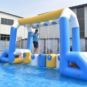 Parcours aquatique gonflable au nouveau design Bouncia – Stump 01