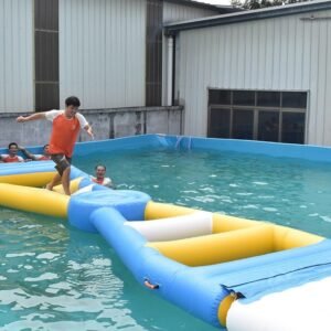 Module de traversée en équilibre Bouncia pour parcs aquatiques gonflables — X Ladder 01