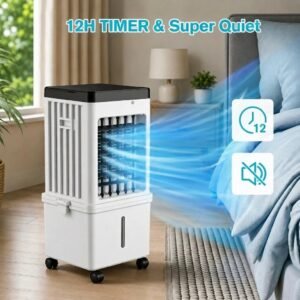 Ventilateur Portable à Trois Têtes Orientables