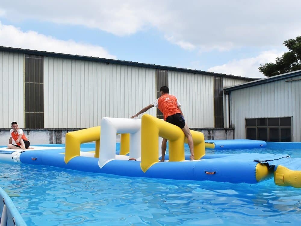 Parcours d’obstacles flottant commercial – défi de parc aquatique — Hurdle-6m 01