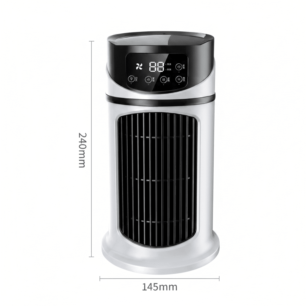 Rafraîchisseur d’Air Portable USB 6 Vitesses – Ventilateur Brumisateur & Humidificateur – Image 8