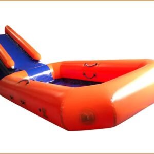Toboggan aquatique gonflable commercial avec piscine – Inflatable water slide with pool 01
