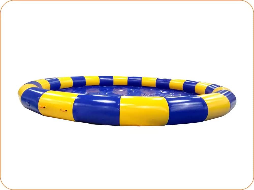 Piscine gonflable commerciale ronde de 8 m pour boules de marche sur l’eau et pédalos – IP33