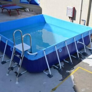 Piscine compacte à structure métallique 4?4 m – durable pour usage domestique et professionnel