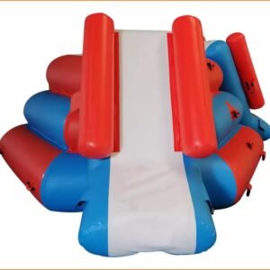 Parcours d’obstacles flottant en piscine pour enfants et adultes — Mini Multiple Slides 01
